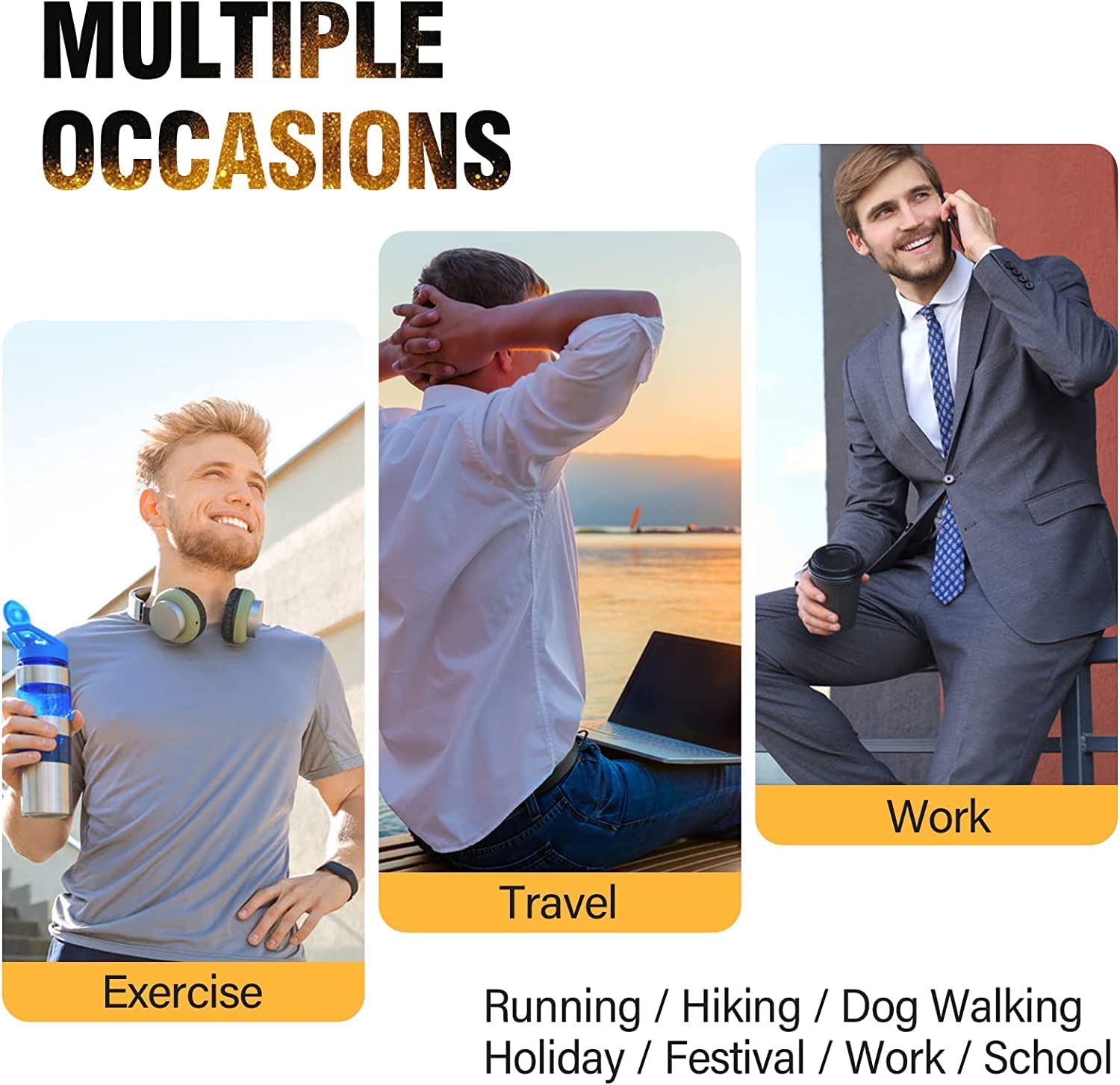 Peicees Sling Bag for Men Women Shoulder Bag Backpack Strap Pockets Chest Bag for Running Hiking Camping Exercise Outdoor - Image 6